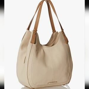 Lucky Brand Cream Hobo Bag with Tan Straps
